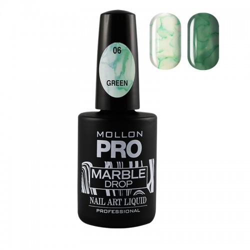 MARBLE DROP Nail Art Liquid 10ml – 06 Green