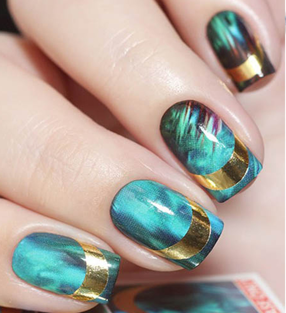 NAIL ART STICKERS J102 (pegatinas al agua)