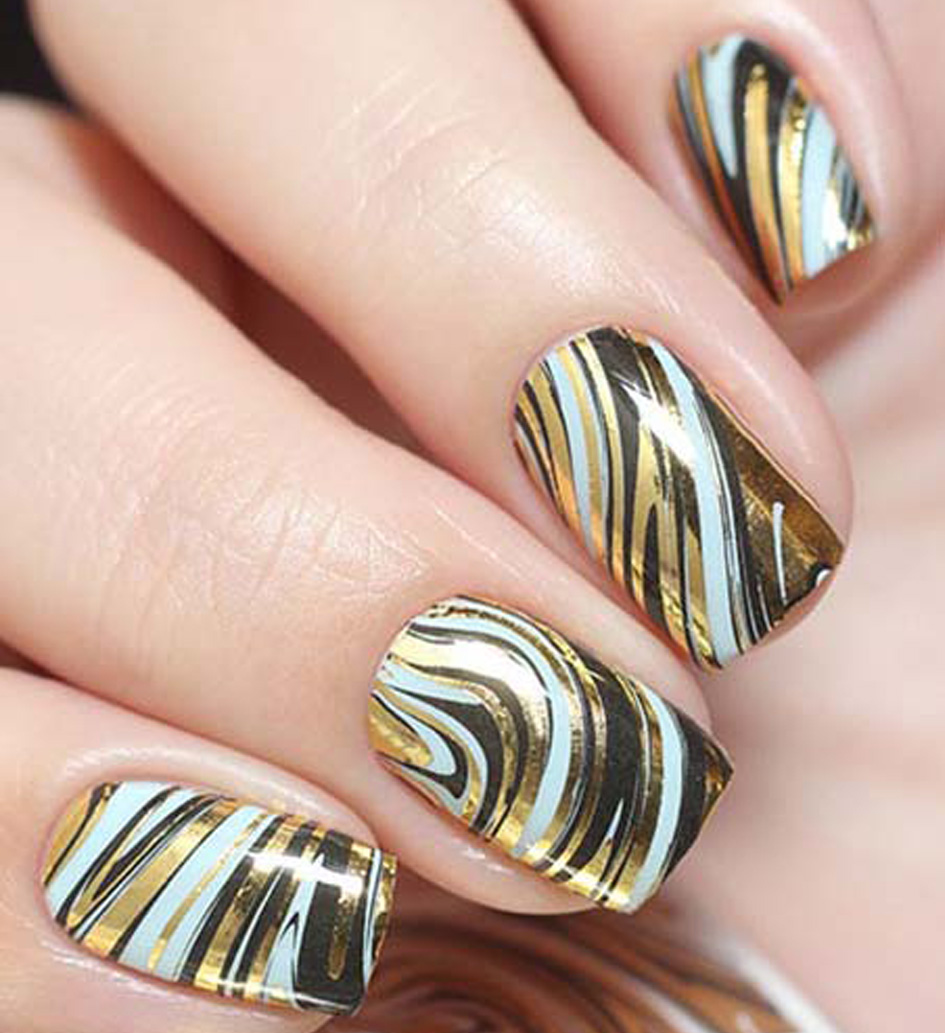 NAIL ART STICKERS J131 (pegatinas al agua)
