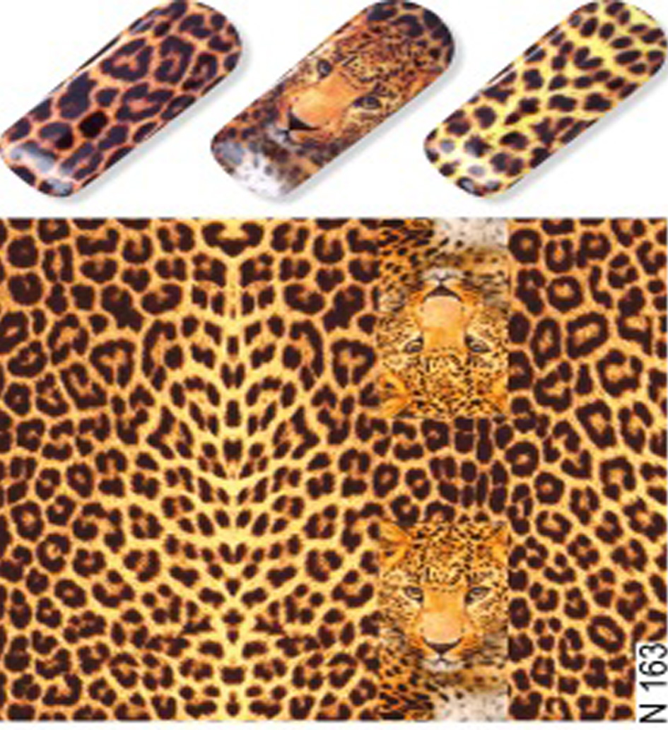 NAIL ART STICKERS N163 (pegatinas al agua)