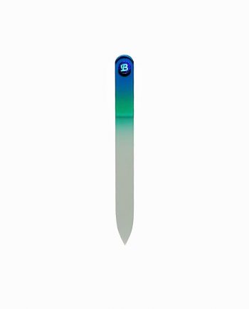 Lima de cristal templado 13.5 cm (azul-verde)