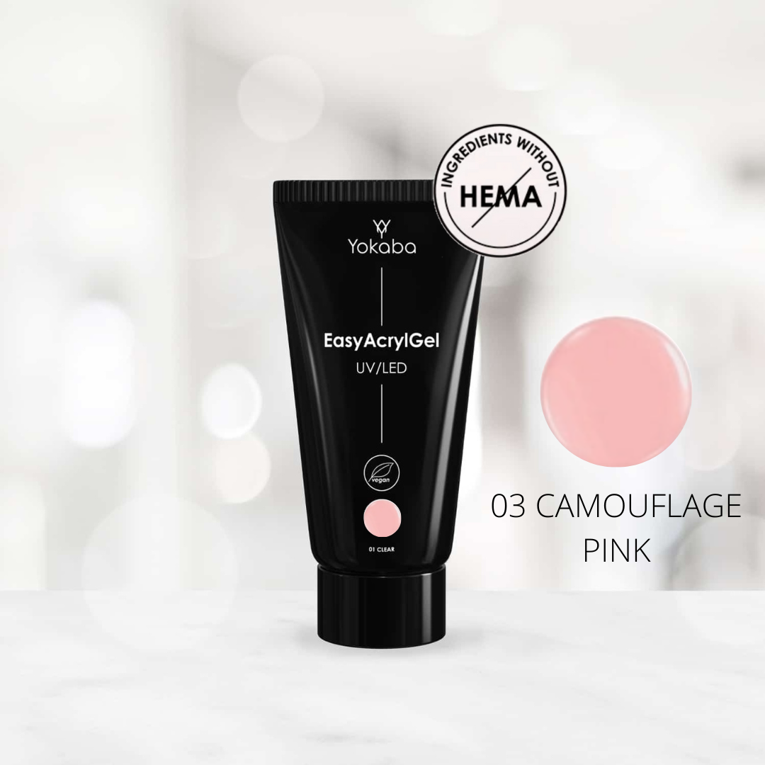 EasyAcrylGel UV/LED 50 ml-03 CAMOUFLAGE PINK