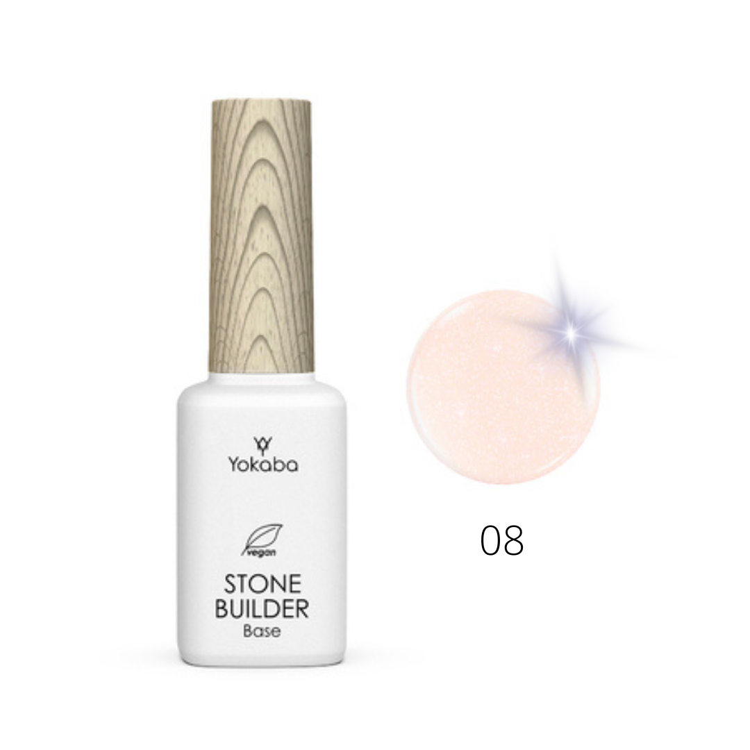 Base coat STONE BUILDER BASE COAT - 08 Peach silver 12ml