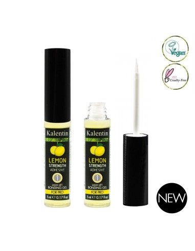 1) Lemon Strength Adhesive - 5ml (lifting de pestañas) pegamento para pestañas rebeldes